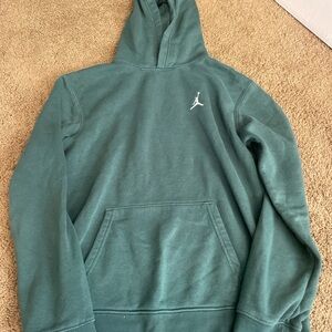 Nike Air Jordan Hoodie Youth Large Green Pullover Sweatshirt